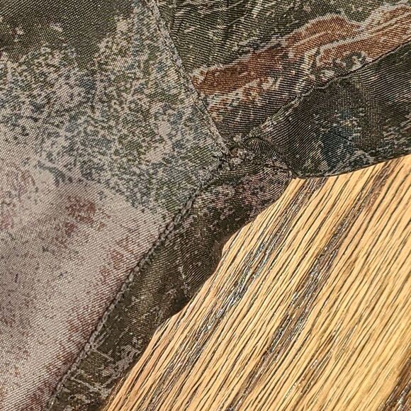 IZZI 90s Earth Tone Fox Fur Hooded Puffer Coat - Picture 11 of 11